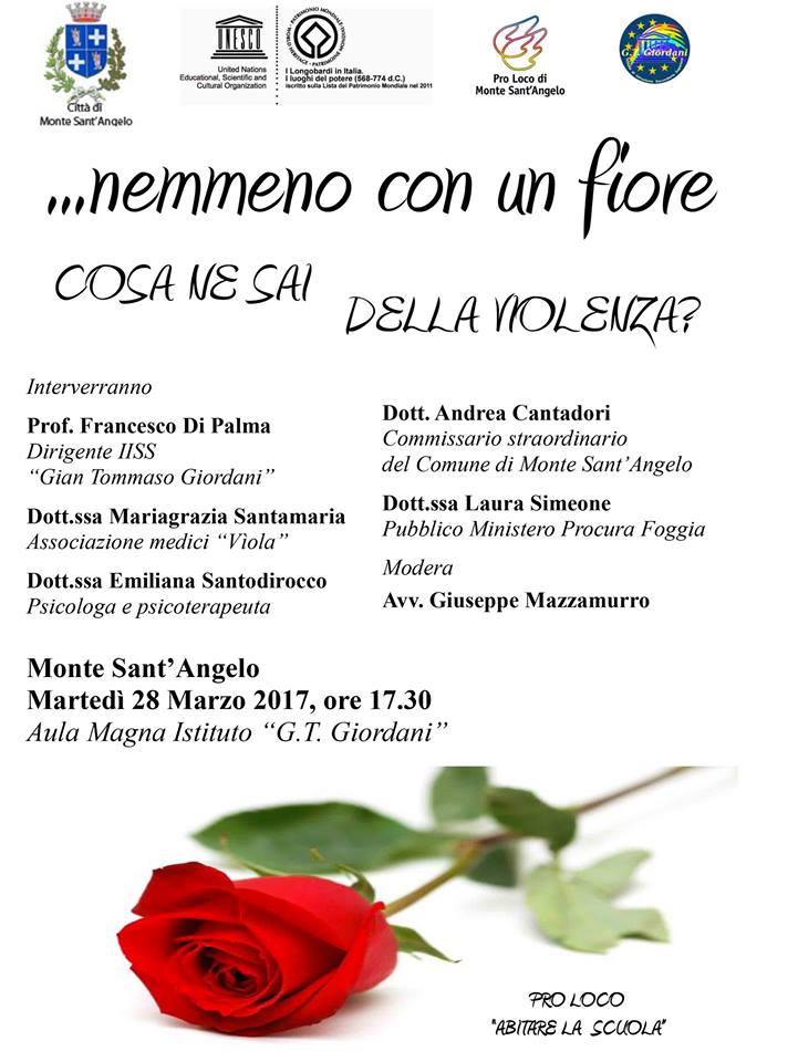 ... nemmeno con un fiore